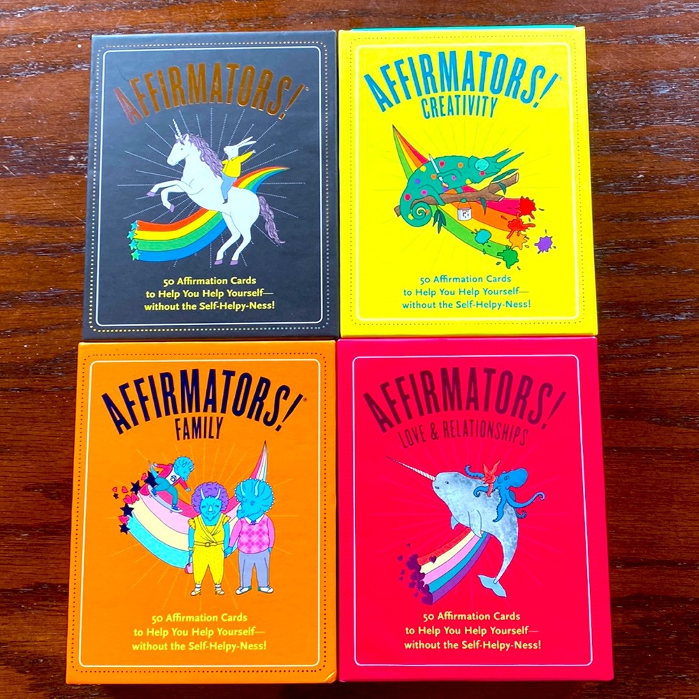 NIB Set of 4 Affirmators Cards